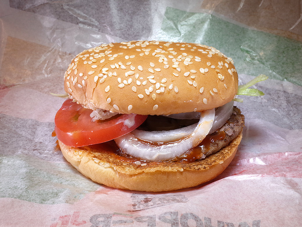 バーガーキングのワッパージュニア 再再々食 ハンバーガーストリート